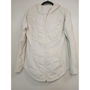 The North Face Pseudio Hooded Jacket Womens Medium White Softshell